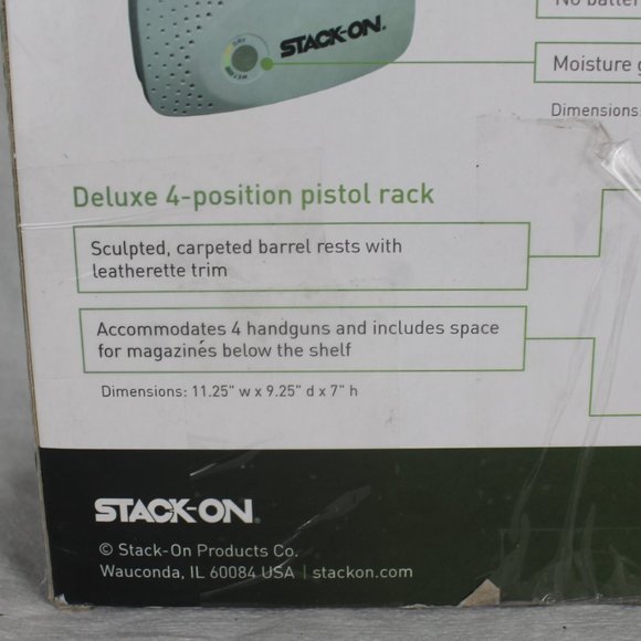 STACK-ON 3 Pieces Safe Accessory Kit:Led Motion Light, Dehumidifier, Pistol Rack - Picture 11 of 13